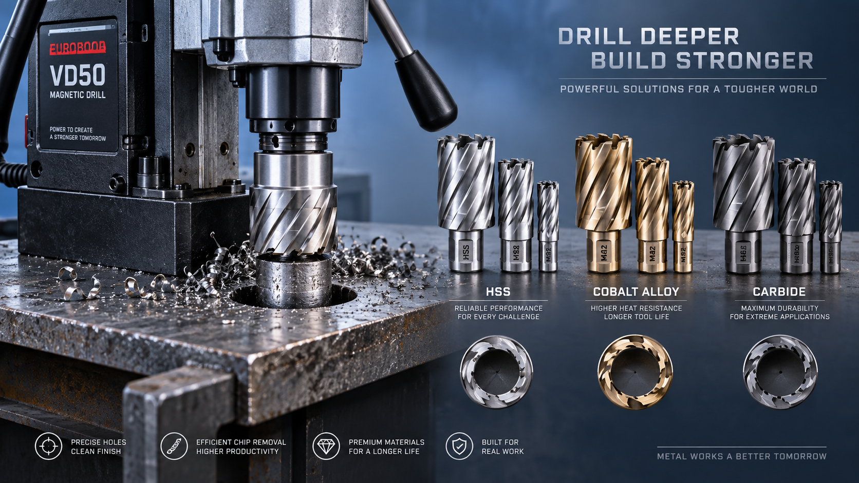 Why Annular Cutter Selection Matters for Magnetic Drill VD50 Productivity Why Annular Cutter Selection Matters for Magnetic Drill VD50 Productivity