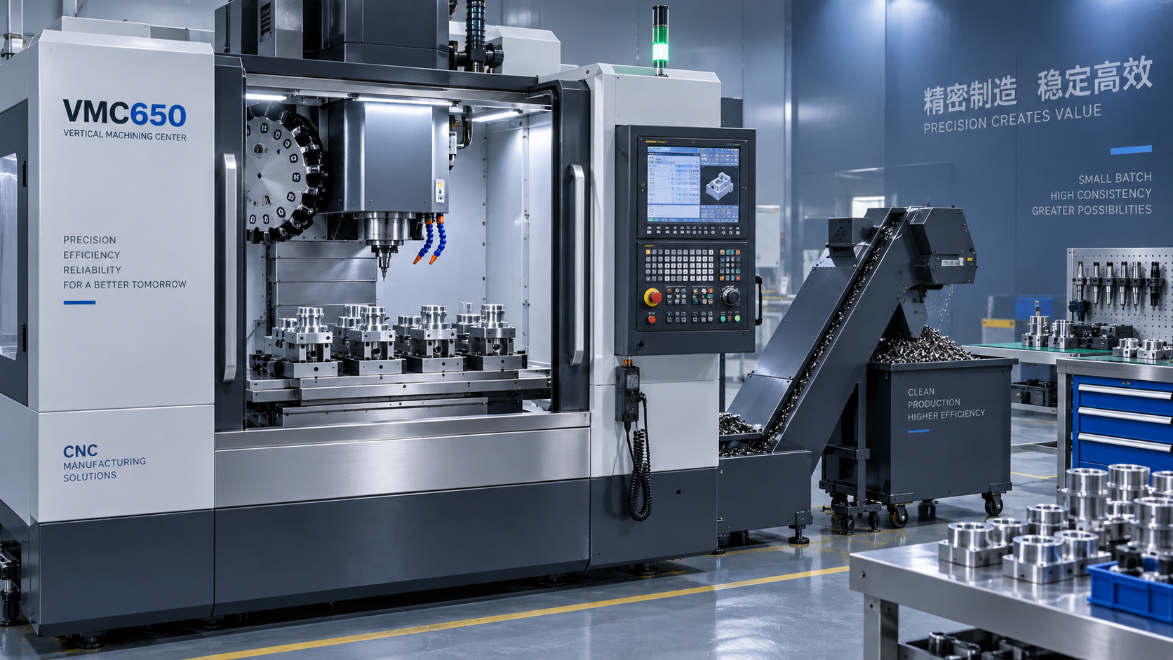 VMC650 Selection Criteria for Precision Parts and Medium-Batch Output