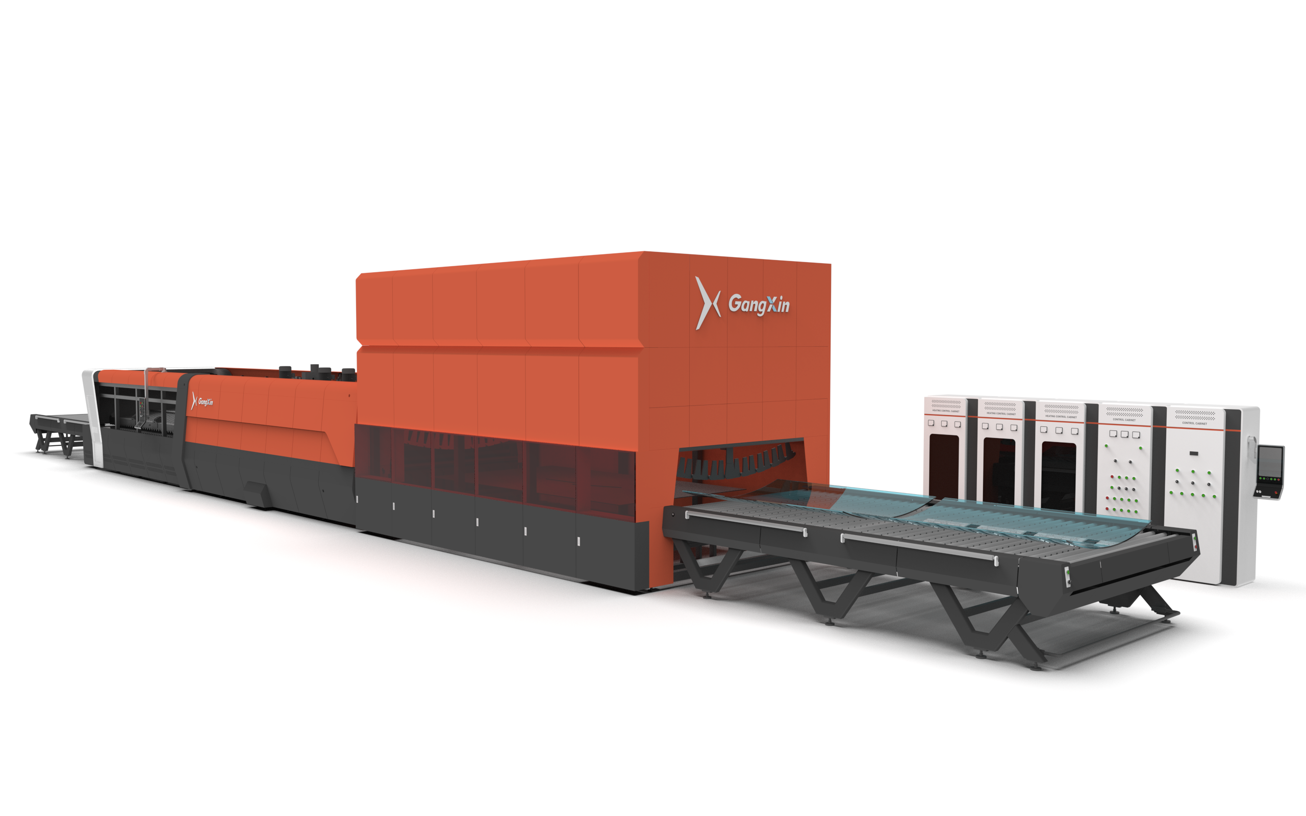GX-R Печь для закалки гнутого стекла с гибким валом