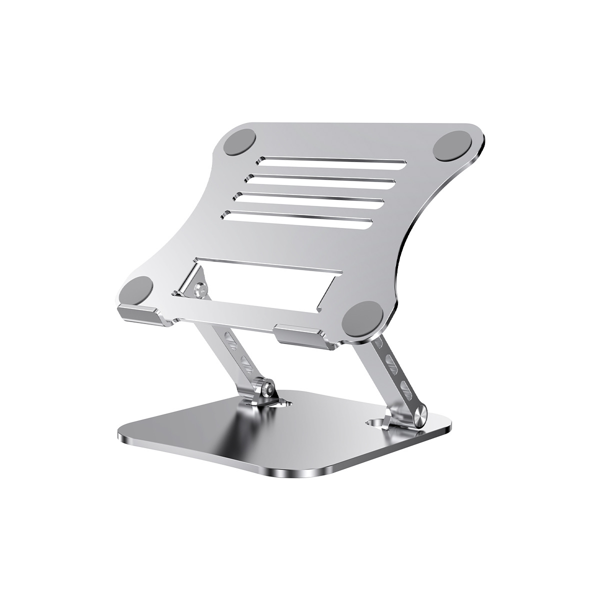 Customized tablet computer stand, desktop 360-degree rotating metal folding portable stand, suitable for iPad cooling and gaming