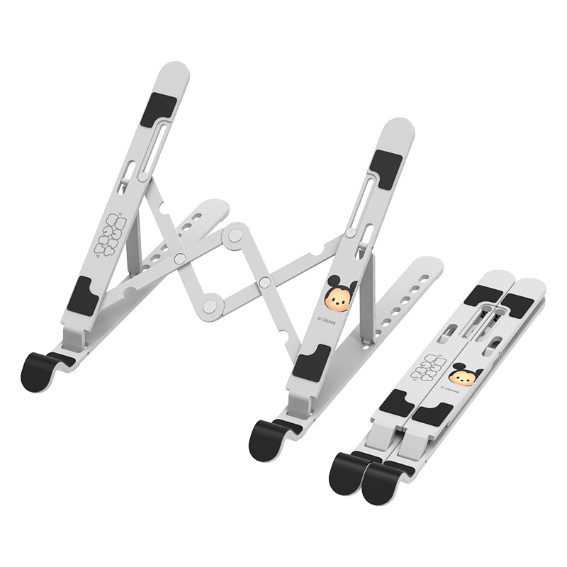 Strawberry Bear Laptop Stand, Height-Adjustable Desktop Riser, Portable Foldable Holder for Laptops and Tablets