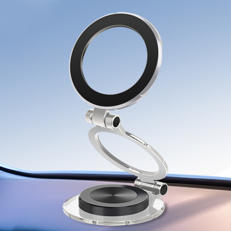 GOHOND Cellphone Holder Bracket Rack Stand Rotatable Strong Grip for Car Dashboard Space Saving Foldability