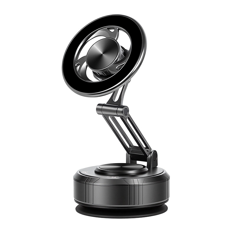 GOHOND Magnetic Car Phone Holder 360 degree Rotation Vacuum Adsorption Strong Suction Holder for Mobile Phone Car Bracket