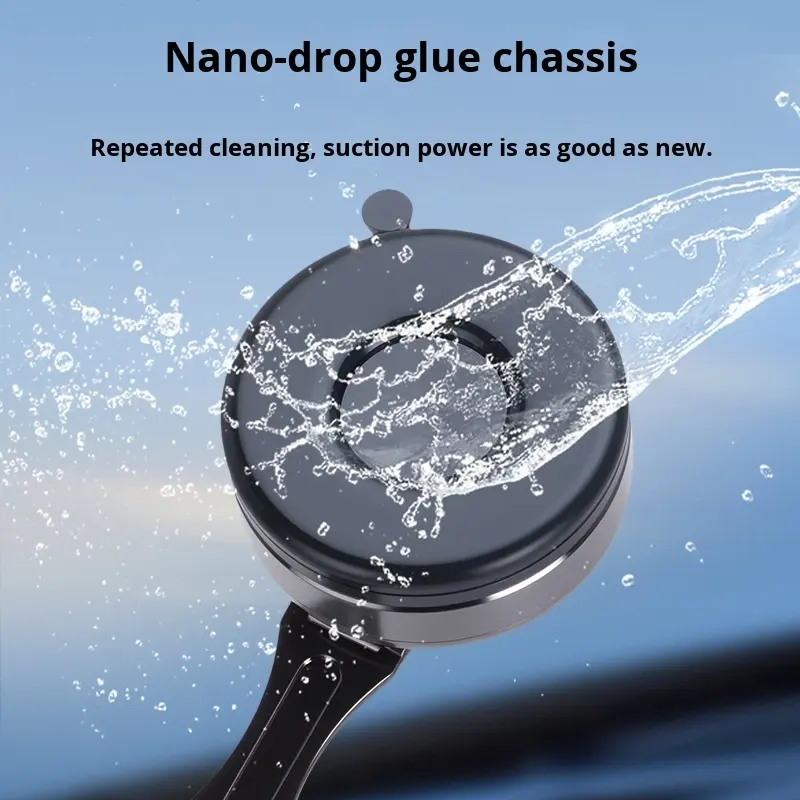 GOHOND Car Magnetic Phone Holder, Rotatable Foldable Multifunctional Vacuum Magnetic Car Navigation Phone Mount