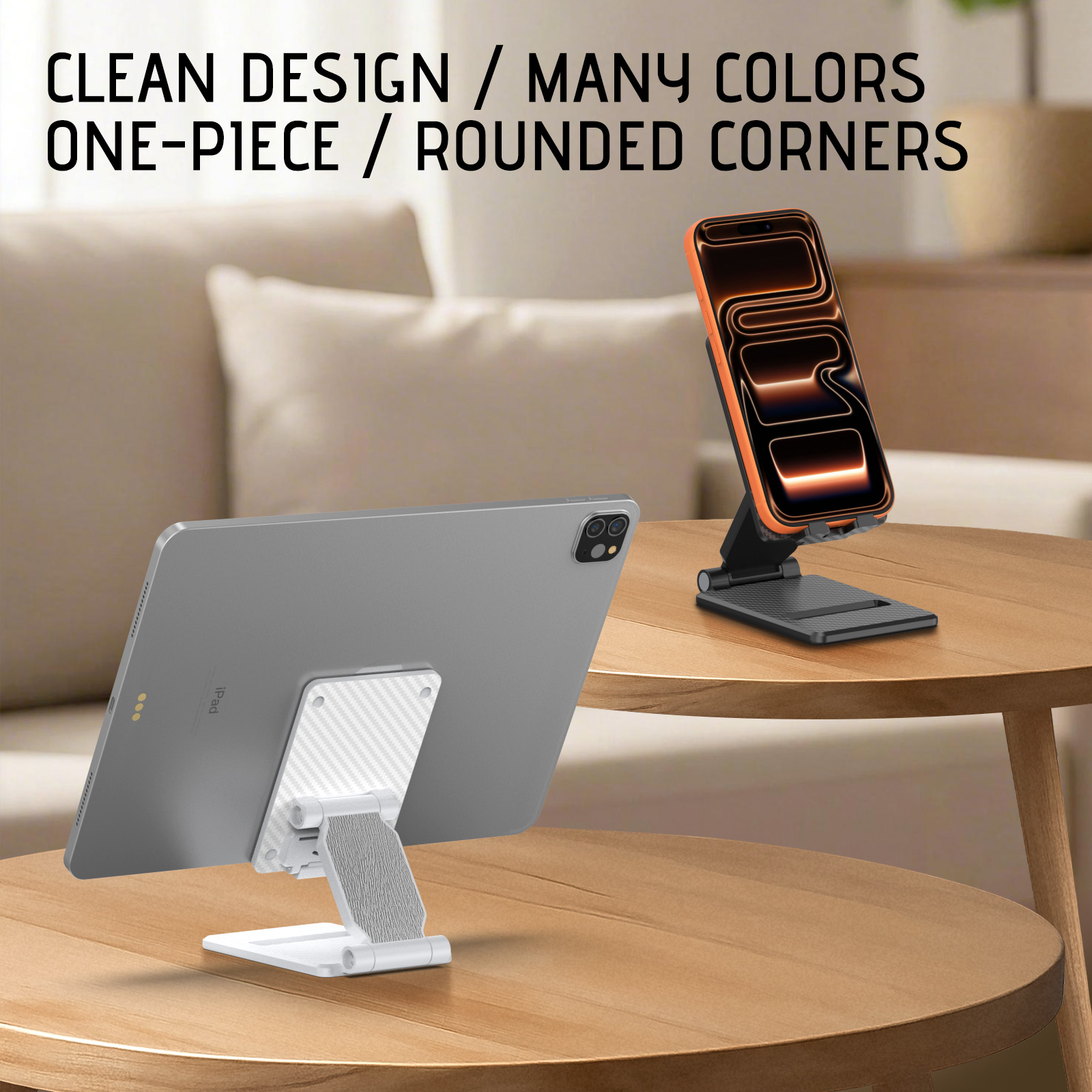 Stable Magnetic Tablet Stand | Foldable Adjustable Desk Holder for iPad, Samsung Tab & All 7-13