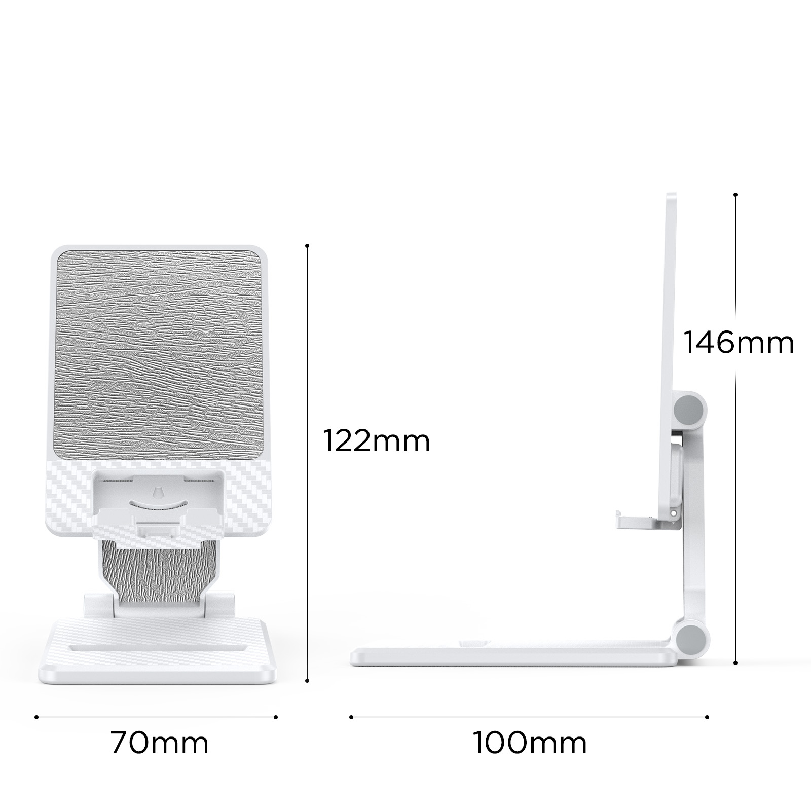 Stable Magnetic Tablet Stand | Foldable Adjustable Desk Holder for iPad, Samsung Tab & All 7-13