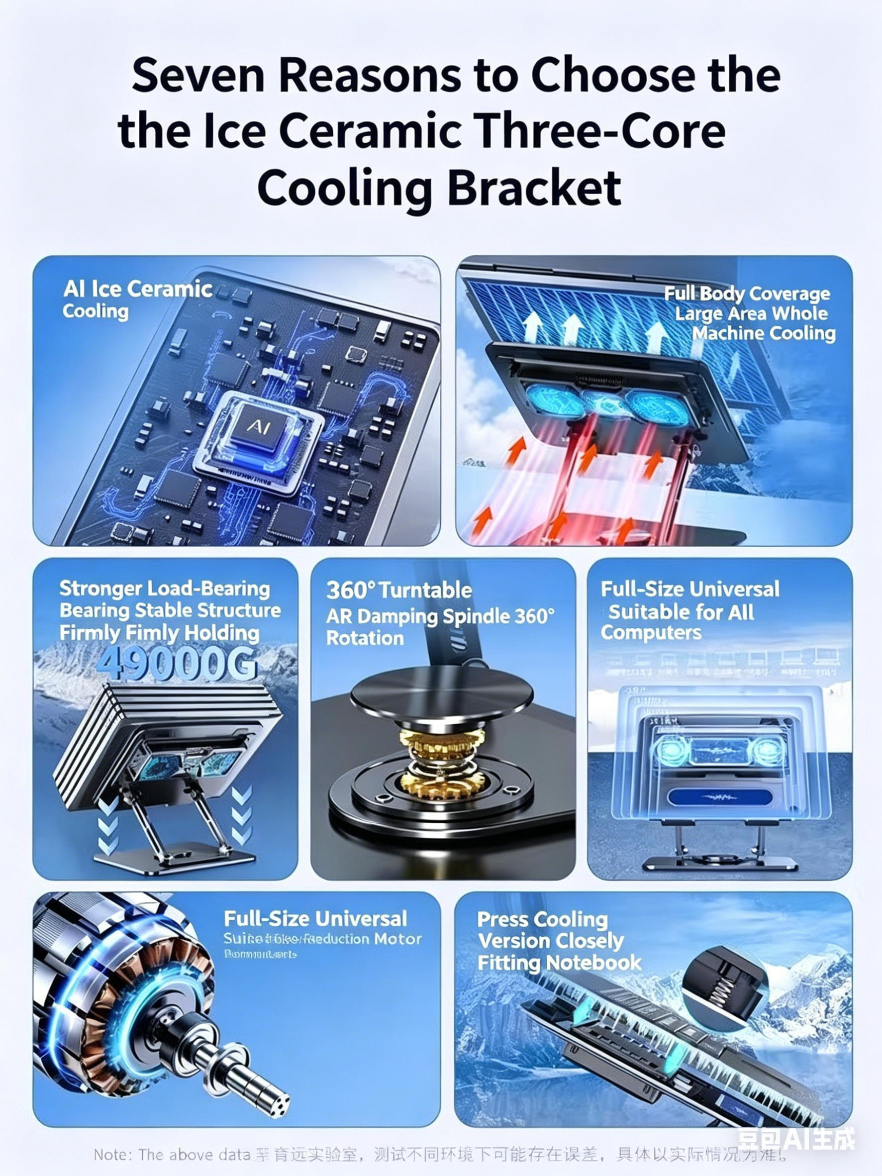 Ergonomic Adjustable Laptop Stand with Phone Holder | Durable Desktop Riser for Work & Office