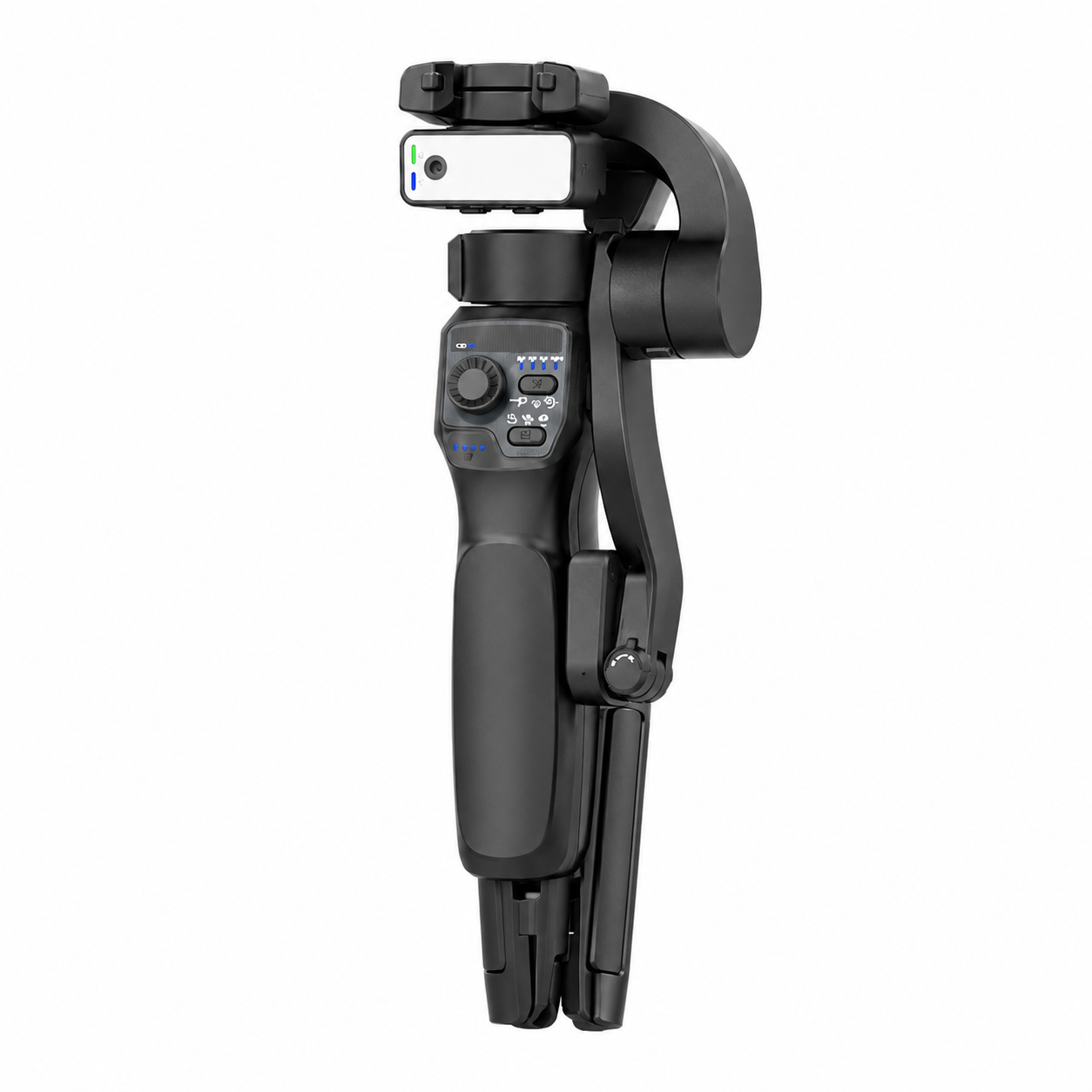 3-Axis Phone Gimbal Stabilizer Featuring AI Face & Object Auto Tracking, 360 Degree Rotation For Live Streaming