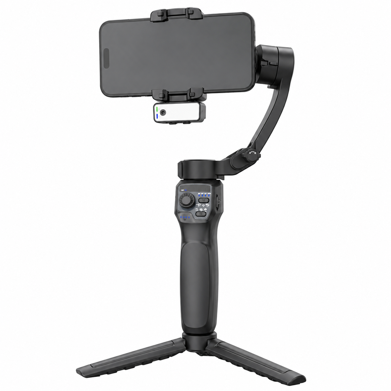 3-Axis Phone Gimbal Stabilizer Featuring AI Face & Object Auto Tracking, 360 Degree Rotation For Live Streaming