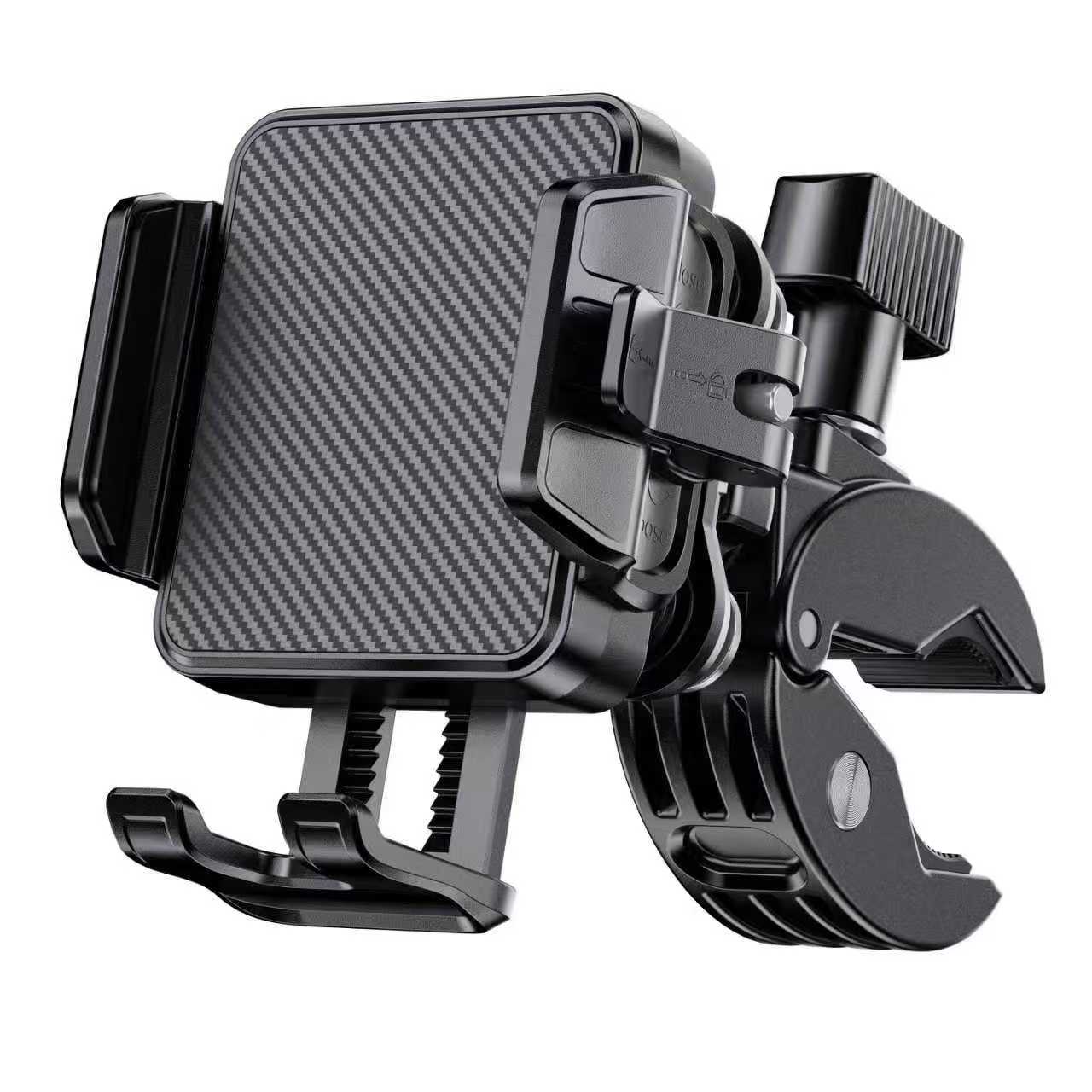 Universal Anti-Drop Handlebar Phone Mount, Shock Absorbing Cycling Navigation Stand