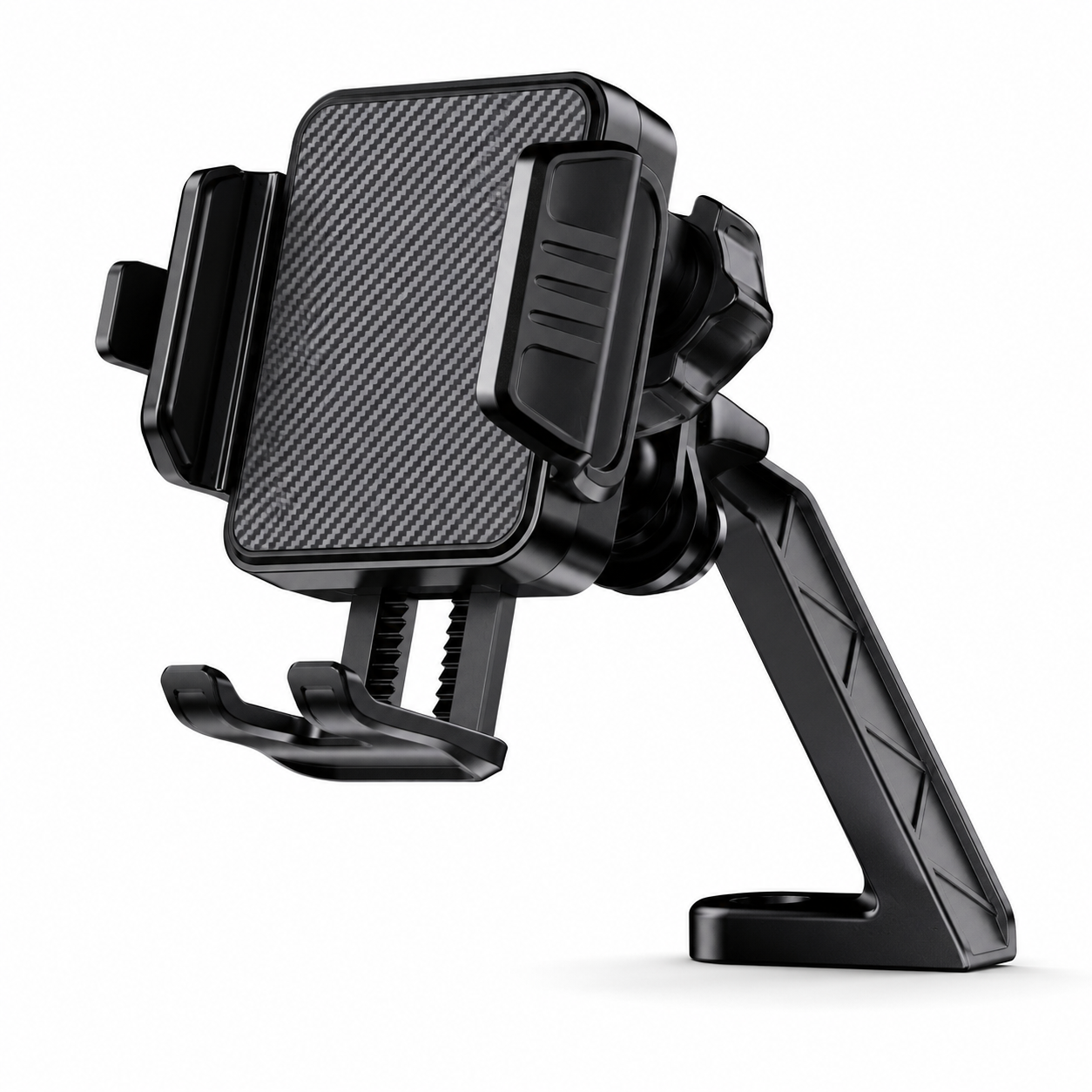Rearview Mirror Base Motorcycle Phone Mount, Extended Arm Scooter & E-Bike GPS Holder