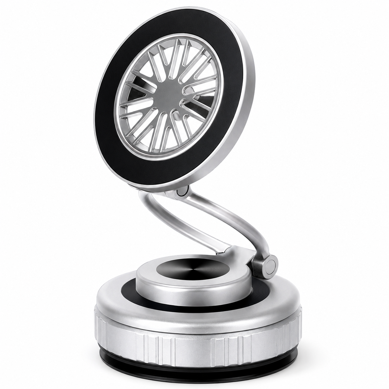 GOHOND Vacuum Magnetic Suction Cup Car Phone Holder 360° Rotating Navigation Bracket Foldable Windshield Phone Holder