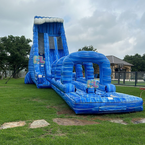 Inflatable slide