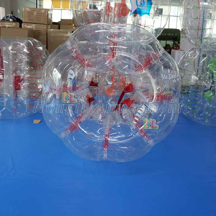 inflatable clear bubble soccer ball