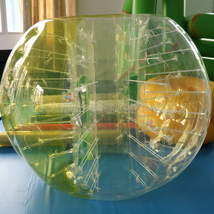 inflatable half color bubble soccer ball