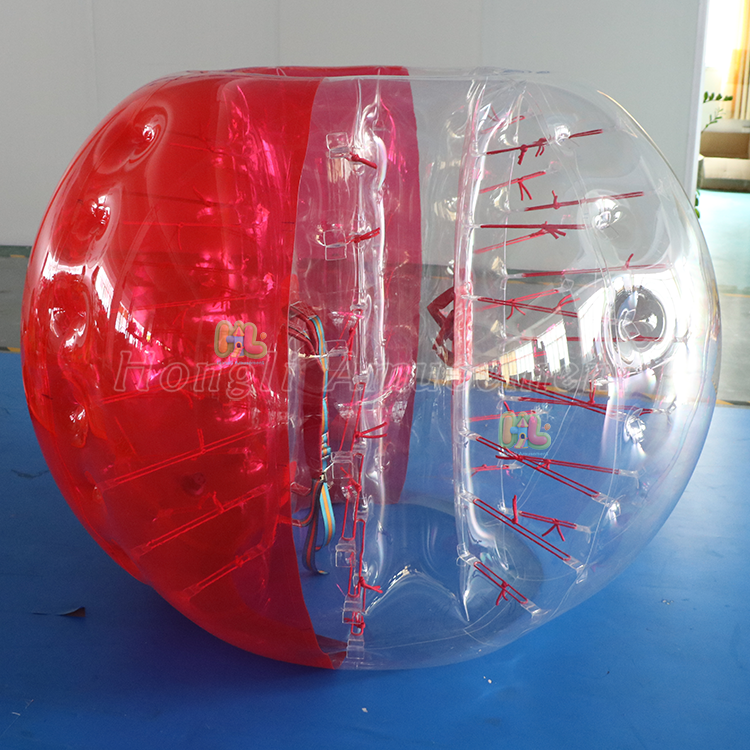 inflatable half color bubble soccer ball