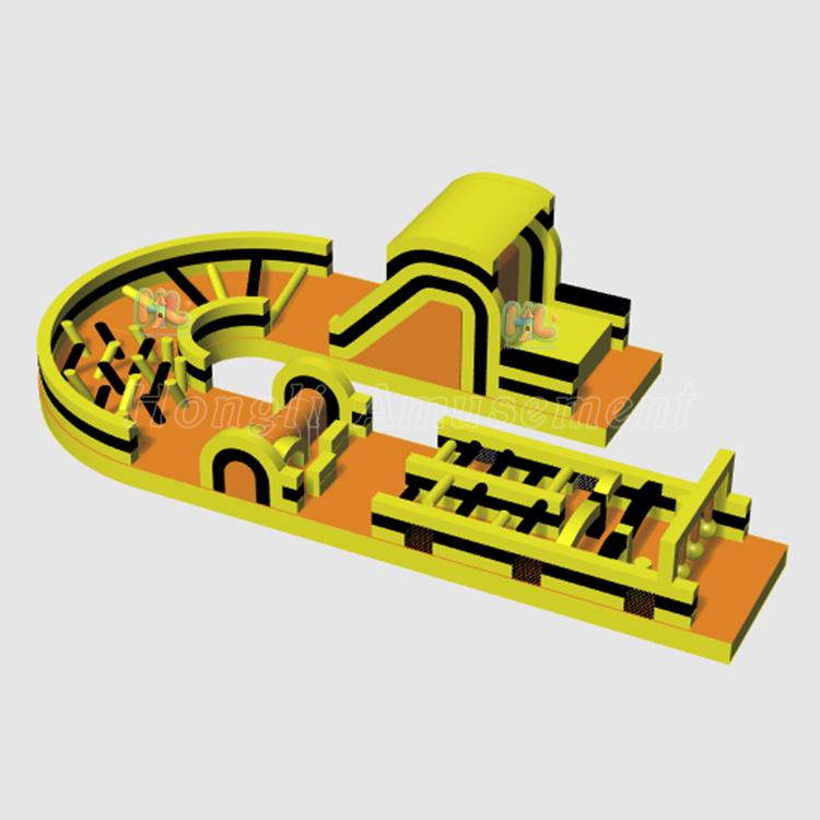 Inflatable 5K Race Obstacle Course