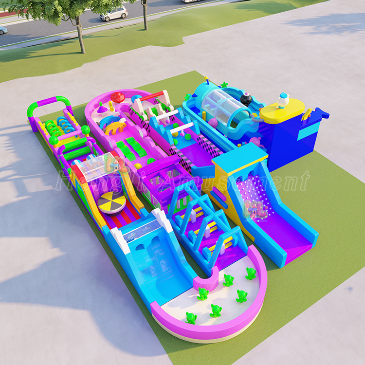 Inflatable 5K Race Obstacle Course