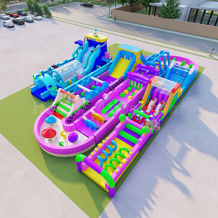 Inflatable 5K Race Obstacle Course