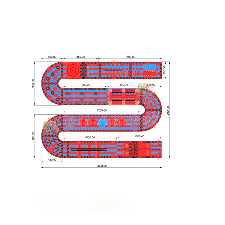 Inflatable 5K Race Obstacle Course