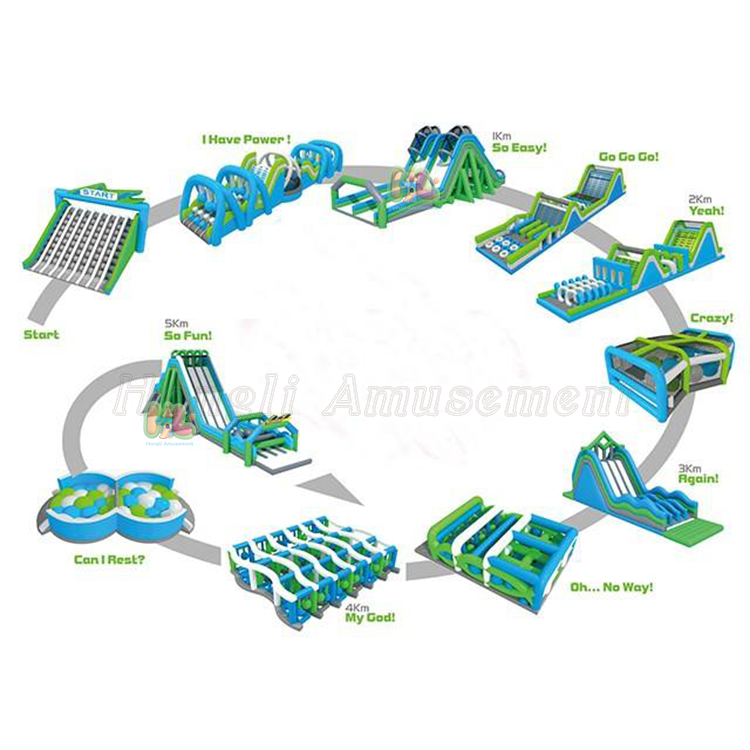 Inflatable 5K Race Obstacle Course