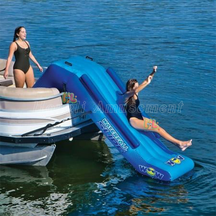 Inflatable Pontoon Waterfall Slide