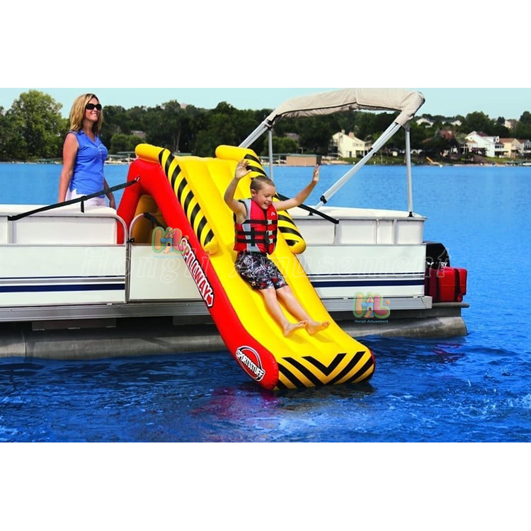 Inflatable Pontoon Waterfall Slide