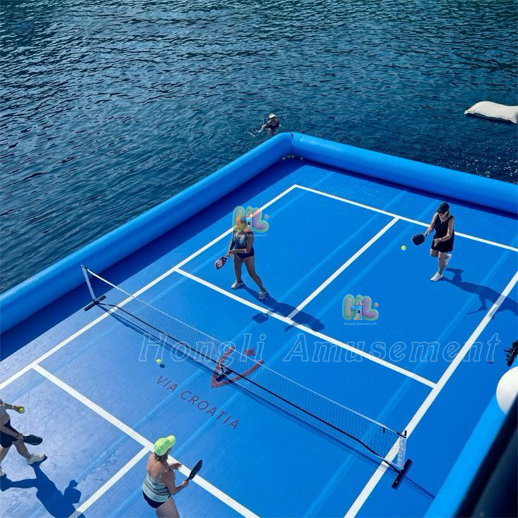 Floating Inflatable Pickleball Tennis Court