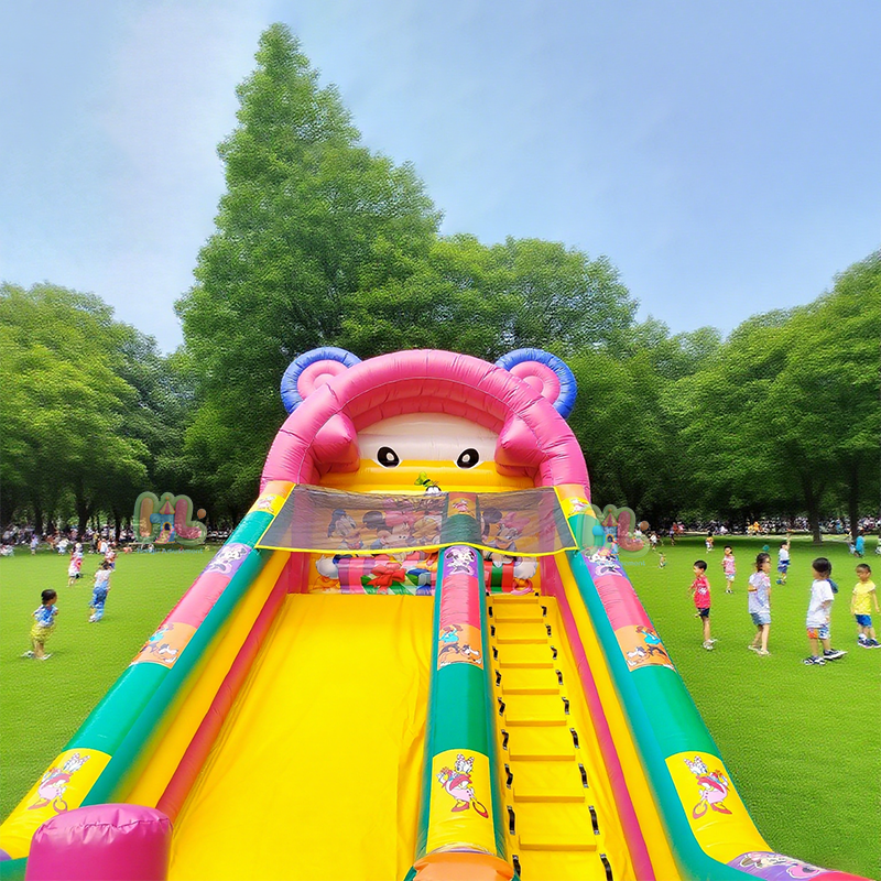 inflatable slide with bounce