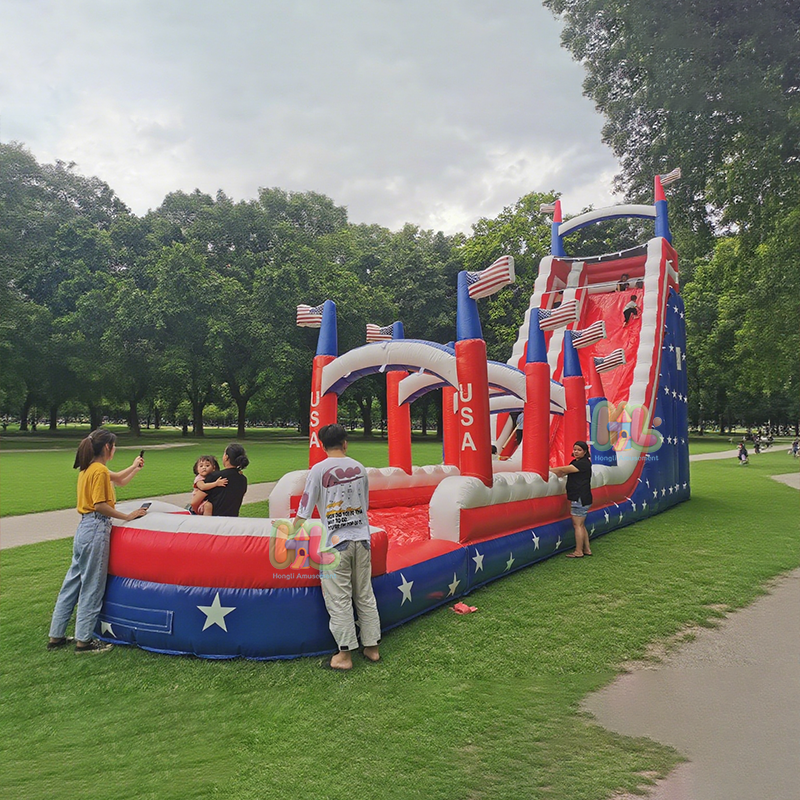 American Flag long Water Slide