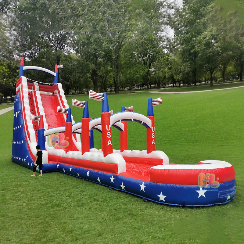 American Flag long Water Slide