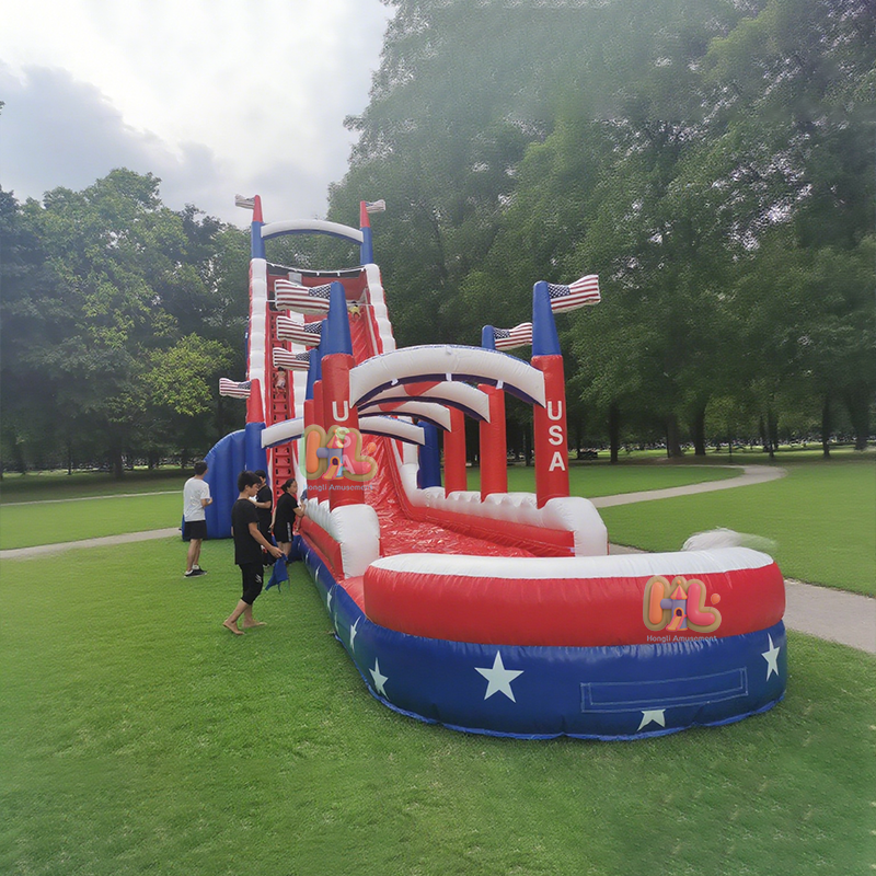 American Flag long Water Slide