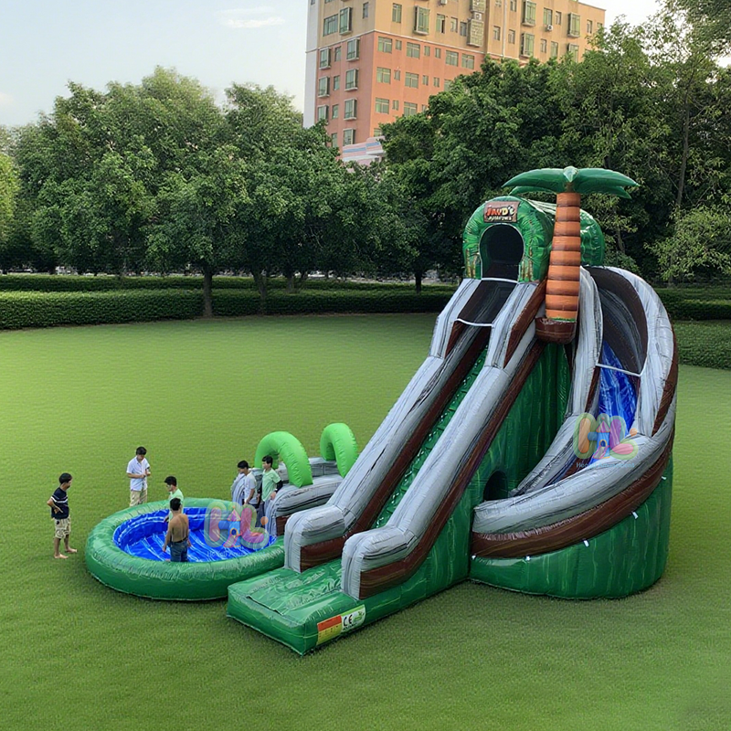 inflatable Curved water slide