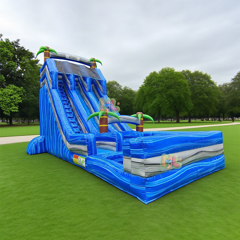 marble dual water slide