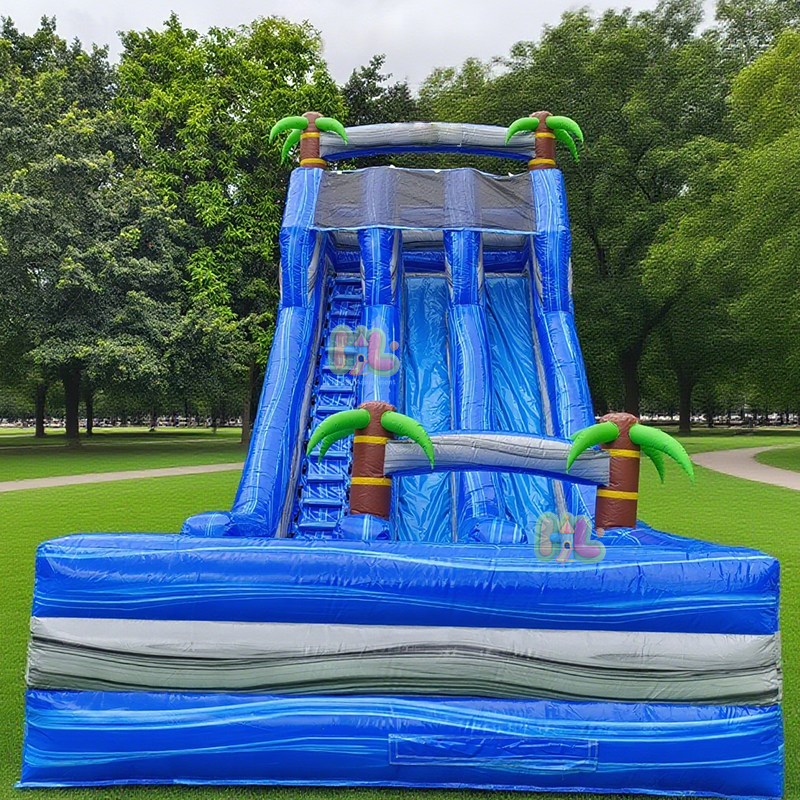 marble dual water slide