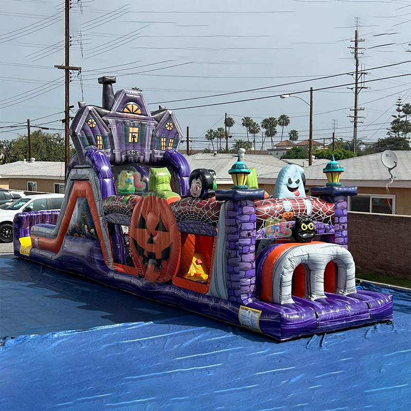 Inflatable halloween obstacle course