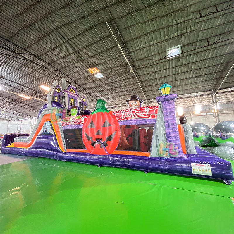 Inflatable halloween obstacle course