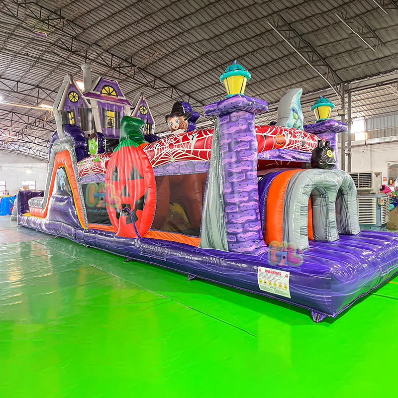 Inflatable halloween obstacle course
