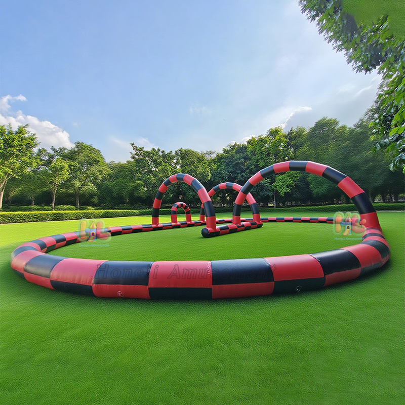 Inflatable track ground 