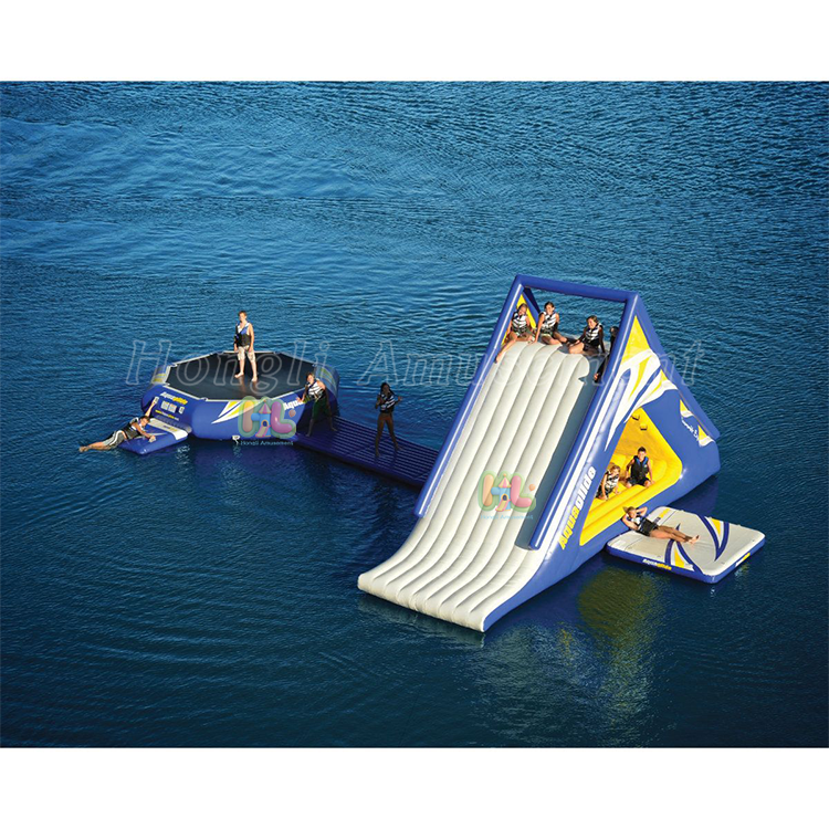 Inflatable floating Water slide