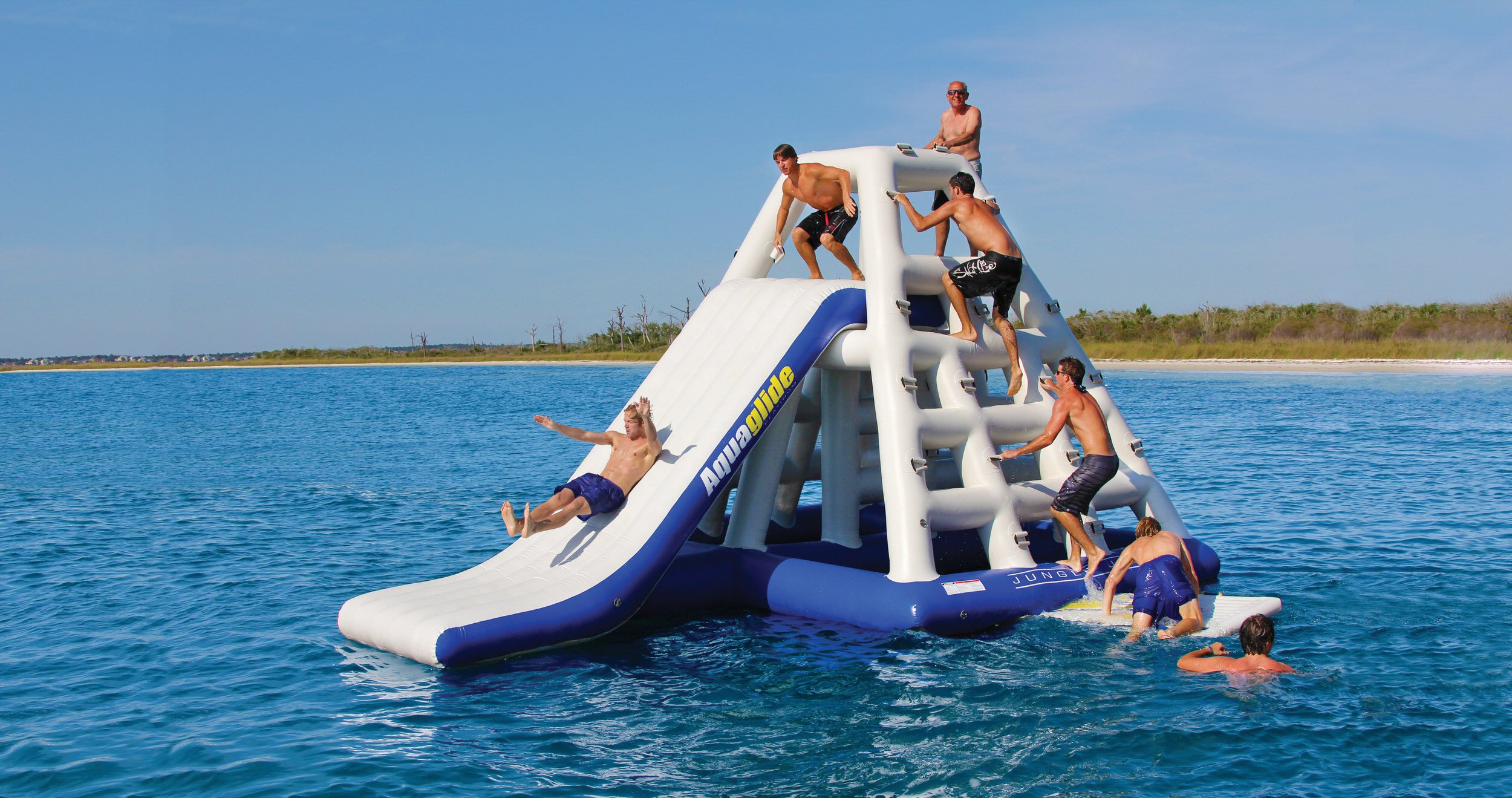 Inflatable floating Water slide