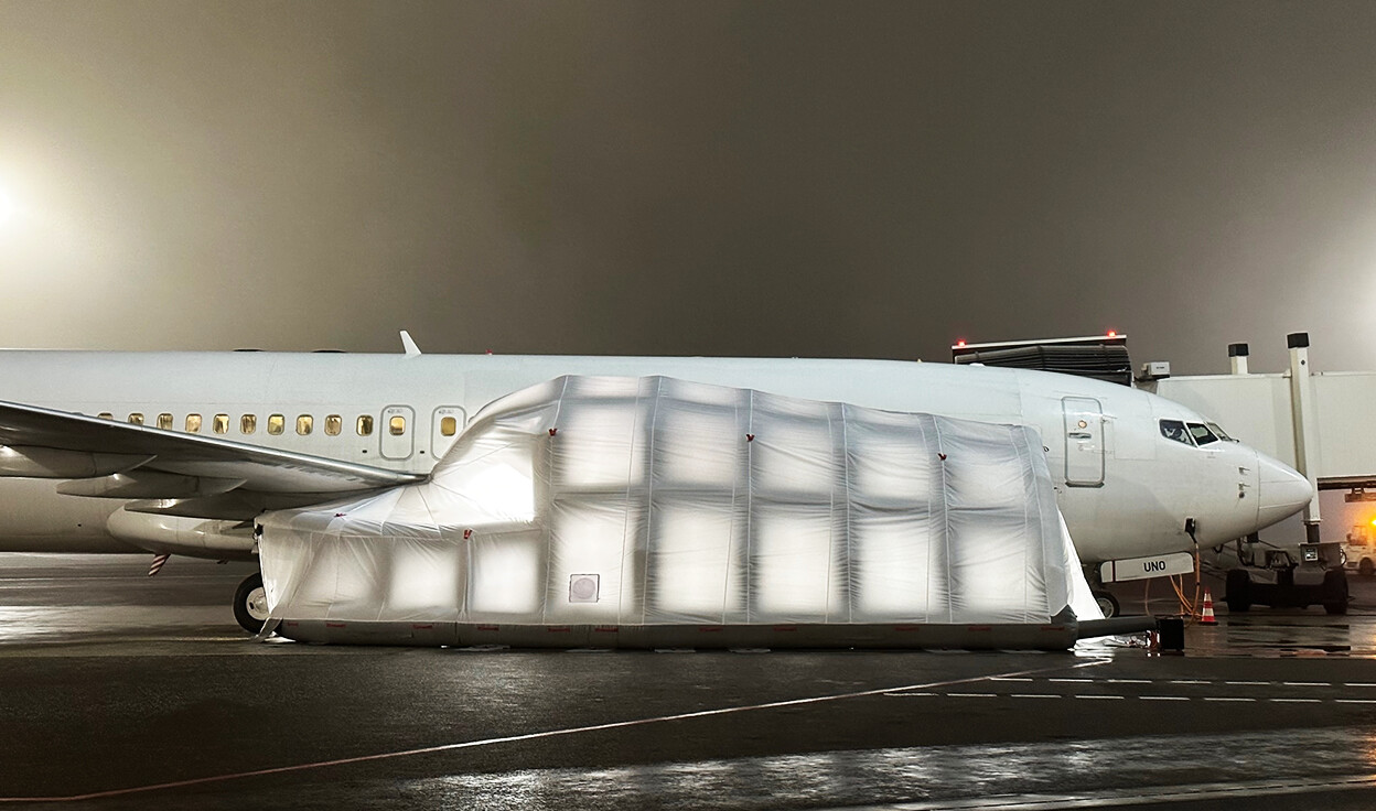 Inflatable Aircraft Maintenance Shelters