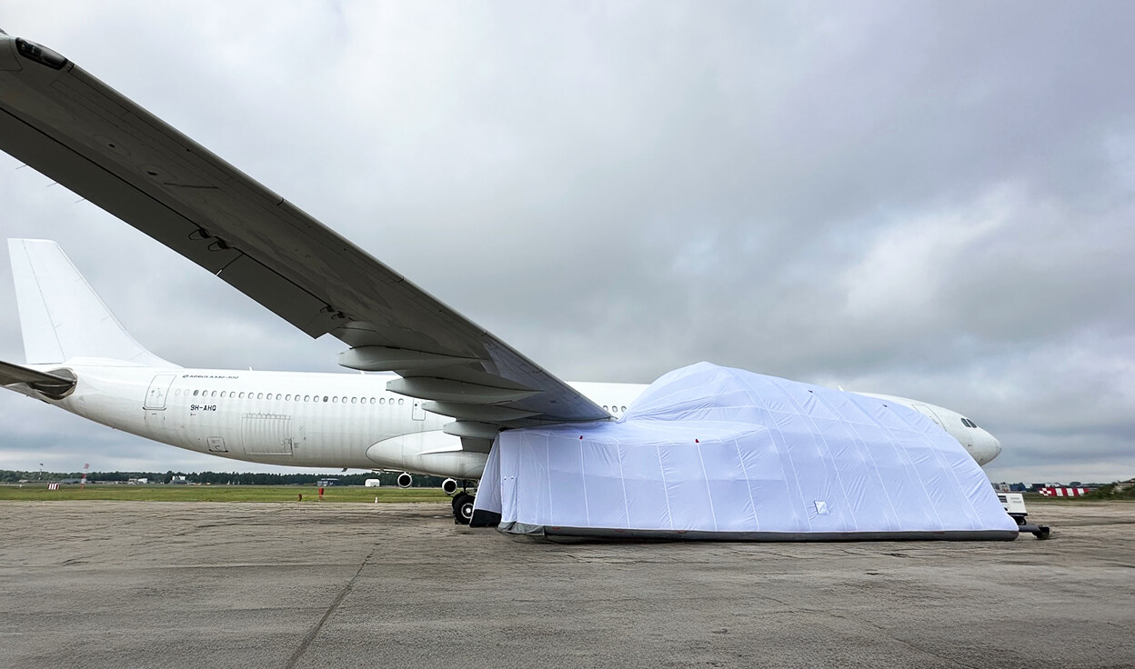 Inflatable Aircraft Maintenance Shelters
