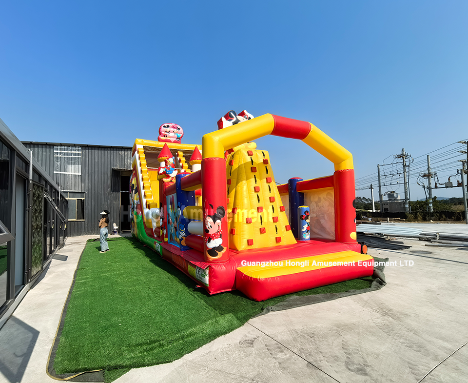 Inflatable Mickey Slide with castle