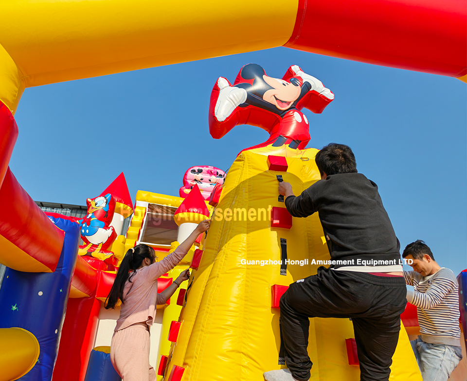 Inflatable Mickey Slide with castle