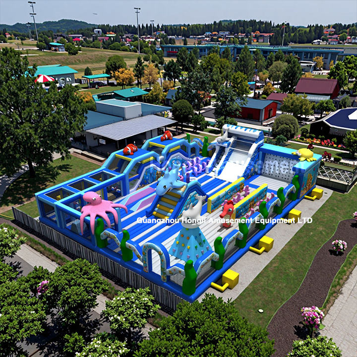 Inflatable Sea Theme Amusement Park