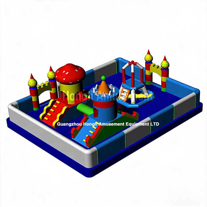 Inflatable Floating Water Castle Park