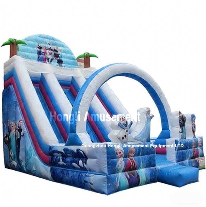 Inflatable dule lane Slide
