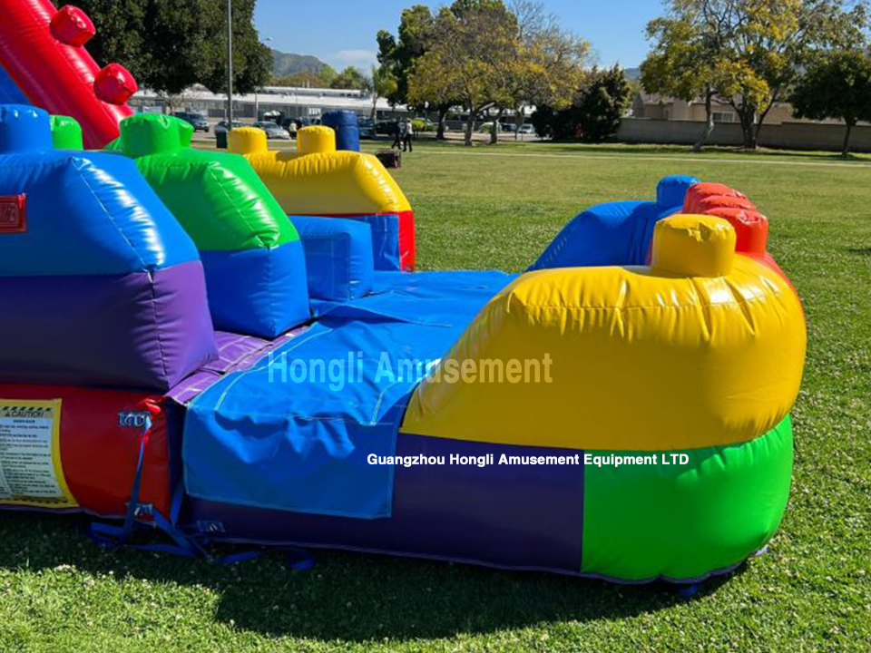 Inflatable dule lane Slide