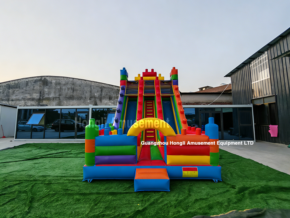 Inflatable lego Slide